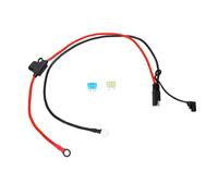 Fafeicy Cablaggio a Disconnessione Rapida SAE da 10 AWG 2FT, Cavo Caricabatterie Terminale O Ring con Doppi Fusibili per Batteria Auto Moto