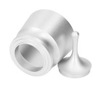 Fafeicy Caffè, caffè in Polvere di un Collettore Contro la Polvere Volante, Grande capacità di Portafilter 51 Mm (SILVER)