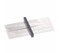 Fafeicy Calibro Conico Regolabile, Calibro Conico Goniometro Righello Scorrevole a Forma di T in Acciaio Inossidabile 304 con Angolo Regolabile, Scala di Incisione Profonda, Scorrimento Stabile, Usi