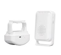 Fafeicy Campanello con Sensore di Movimento Wireless con 22 Suonerie, Portata 280 M, Micro USB 5 V e Vibrazione Silenziosa per Casa, Ufficio, Hotel