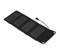 Fafeicy Caricabatterie Solare, Caricatore Portatile Pieghevole a Pannello Solare 7W Alta Efficienza di Conversione con Protezione Alimentazione a Batteria per Batteria Ricaricabile da 12V Campeggio da
