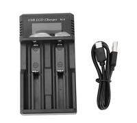 Fafeicy Caricatore della Batteria per Ni MH Ni CD Batterie da 3,7 V Caricatore a Batteria Al Litio Visualizza LCD Visualizzazione USB Tipo C Caricatore Intelligente con Protezione a