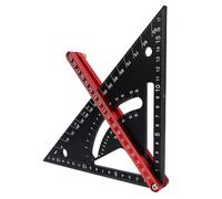 Fafeicy Carpenter Quadrato Triangolare Righello, in Alluminio in Lega di Localizzazione Bidirezionale di Localizzazione a Doppio Lato Funzionale, con Modelli Integrati per Progetti di