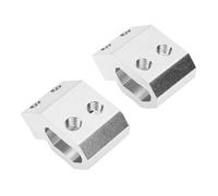 Fafeicy Cassetta degli Attrezzi da 2 Pezzi Supporto per Guida Universale Adatto per Morsetto di Bloccaggio per Imballaggio Kit di Montaggio su un Lato con Bulloni M8 Lega di Alluminio