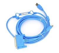 Fafeicy Cavo di programmazione PLC, blu USB-SC09 Cavo dati in rame puro per PLC Linea di download per 3 metri