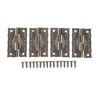 Fafeicy Cerniere Decorative Antiche, Cerniere retrò in Lega di Zinco per Portagioie, 20 Set Pieghevoli con Viti per Armadi in Legno e Case delle Bambole