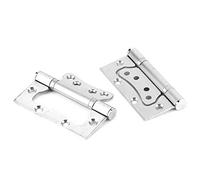 Fafeicy Cerniere per Porte in Acciaio Inossidabile 2 Pezzi Scanalatura Richiesta Accessori Hardware per Cerniere Silenziose con Struttura Spazzolata per Porte di Stanze Domestiche