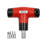 Fafeicy Chiave Dinamometrica Preimpostata con Impugnatura a T Cacciavite Dinamometrico Professionale da 5 Nm con Punte PH3 T20 H4 SL7 Suono Automatico con Antiscivolo per Officina Home