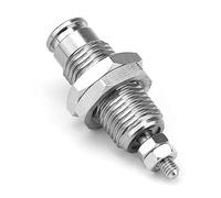 Fafeicy CJPB Cilindro Pneumatico Cilindro con Perno in Lega di Alluminio Alesaggio da 6 Mm a 15 Mm Ritorno a Molla a Singola Azione da 0,2 a 0,7 MPa per Dispositivi di Posizionamento Apparecchiature
