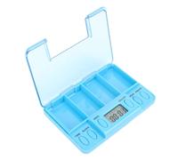 Fafeicy COMUNICO Serbatoio di Farmaci Intelligenti con Memoria Ad Alta Precisione per L'assunzione Tempestiva di Farmaci, Donatore Intelligente per Persone Impegnate (BLUE)