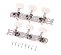 Fafeicy Confezione da 2 Piroli per Chitarra in Plastica Resistente, Bianco Avorio, Testa con Regolazione di Precisione, Centri dell'albero da 35 Mm, per Chitarristi Classici