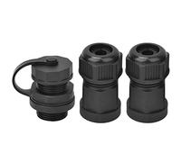 Fafeicy Connettore Femmina RJ45 Impermeabile IP67 per Cavo Rete CAT5/6 Rame Nero 8 Pin