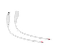 Fafeicy Connettore Jack di Alimentazione CC Maschio Femmina da 5,5x2,1 Mm, Cavo Versatile, Ideale per Strisce Luminose a LED, Telecamere a Circuito Chiuso e Piccoli Elettrodomestici (WHITE)