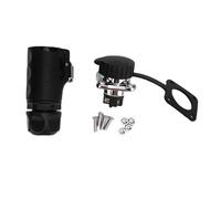 Fafeicy Connettore per Aviazione a Prova di Acqua IP68 a 4 Pin Presa a Flangia Quadrata Connettore Elettrico a Collegamento Rapido 25A per Applicazioni Marine Automobilistiche