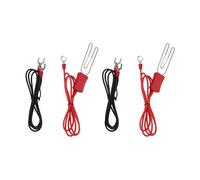 Fafeicy Connettore per Recinto Elettrico Connettore a Gancio in Acciaio Inossidabile Kit Terminale M8 per Recinzione di Ranch per Bestiame con Picchetto e Filo di Terra