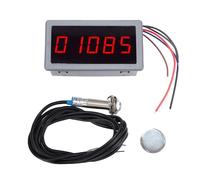 Fafeicy Contagiri Digitale a LED a 5 Cifre, Misuratore di velocità RPM con Sensore Interruttore di prossimità Hall per Misurazione della velocità del Motore DC Brushless