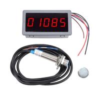 Fafeicy Contagiri LED a 5 Cifre, Contagiri Digitale con Sensore di prossimità Hall per la Misurazione della velocità del Motore Brushless CC