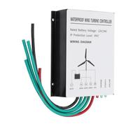 Fafeicy Controller delle Turbine Eoliche da 400 W per Guscio di Alluminio a Carico a Batteria da 12 V 24 V Adatto per i Proprietari del di Fusione del