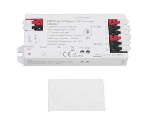 Fafeicy Controller per Strisce LED con Microfono Integrato Sincronizzazione Musicale Controllo APP WiFi Oltre 100 Effetti per L'illuminazione Commerciale Domestica