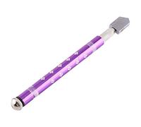 Fafeicy Cutter di Vetro a Rulli a Prova di Skid, Maniglia in Lega di Alluminio in Metallo, Strumento di Taglio Affilato 6-12 Mm di Spessore per Appassionati di Fai-te e Professionisti (PURPLE)