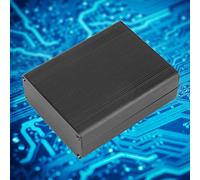 Fafeicy Decoder scatola in lega di alluminio, custodia per circuiti stampati in lega di alluminio nera 38 x 88 x 110 mm/1,5 x 3,5 x 4,3 pollici per decoder, controller, prodotti elettronici