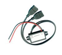 Fafeicy Design Compatto DC a CC Converter Modulo 12 V a 5 V Adattatore di Potenza con Doppia Uscita USB per IOS e Telefoni (Senza orecchio)