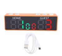Fafeicy Digital Tabellone Digitale a 6 Cifre, Portatile Portable a LED Caser con Rumori Forti per Le Partite Tavolo Pallavolo Basket Tavolo Tennis