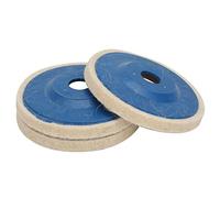 Fafeicy Dischi di Feltro in Lana per Lucidatura, 100 x 16 x 8 mm, Set da 3 Pezzi, per Smerigliatrice Angolare