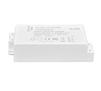 Fafeicy Driver LED 12V DC Trasformatore di Tensione Costante 24W 2A con Materiale ABS Ignifugo per Strisce Luminose a LED, Luci per Armadi e Lampade Fai-da-te