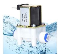 Fafeicy Elettrovalvola 4in in Plastica, Valvola Acqua DC 12V 300mA,