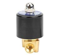 Fafeicy Elettrovalvola a Ottone G1/4in, 2 Vie Normalemente Chiusa, Azione