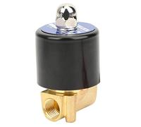 Fafeicy Elettrovalvola a Ottone G1/4in, 2 Vie Normalemente Chiusa, Azione