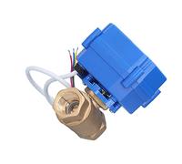 Fafeicy Elettrovalvola a Sfera Motorizzata Ottone DC12V DN15 3 Fili 2,