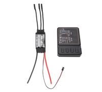 Fafeicy ESC Regolatore Elettronico di velocità Senza Spazzole, ESC RC Programmabile ABS 80A con Scheda di Programmazione, 3 modalità di Avvio, Interruzione di Tensione e Protezione del Segnale per