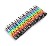 Fafeicy Etichette per Cavi con Numeri Colorati 0-9, Marcatori Identificazione Cavi Elettrici, Plastica, 10 Colori, per Organizzazione Reti Elettriche
