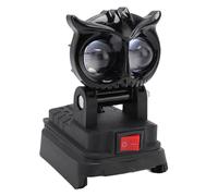 Fafeicy Faro Lavoro a LED, Lega di Alluminio, Potenza 18 W, 4 modalità, Batteria Al Litio 18 V, Luce Portatile per Campeggio e Officine