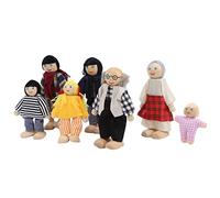 Fafeicy Figure Figure Figure Pini in Miniatura Persone Set Giocattolo Set Ornament Bambola Bambola Accessorio per Bambini (Nuovo marionetta a 7 pezzi)