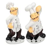 Fafeicy Figurina da Chef Francese da 12 Pollici Arredamento da Cucina in Resina Scultura Divertente per il Ristorante da Giardino da Giardino