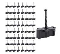 Fafeicy Fissaggio per Terrazza Composita Viti in Plastica ABS in Acciaio Inossidabile per Terrazza Nascoste per Tavole per Terrazza in Composito Installazione Semplice 100 PZ 50 SQ