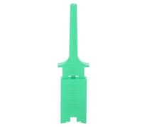 Fafeicy Flat Test Hook Pure Copper Circuit Testing Clamp (GREEN) | Sonda Logica con Molla, Ottone Nichelato, Corpo in ABS, Presa Salda per Multimetro Alimentatore, 20pcs