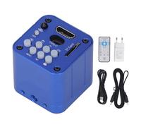 Fafeicy Fotocamera per Microscopio Industriale, Sensore 24 MP con Video 1080P, Oculare Digitale USB con Sensore CMOS per Ispezione Visiva e Ricerca Scientifica (Spina Europea)