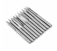 Fafeicy Futteri di Fresatura di Tungsteno a Lungo Viro per L'incisione delle Sculture in Legno, 10pcs 3,175 Mm Pezzi di Router per Rimozione Liscia del Chip, Durata Lunga (30*0.2)