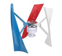 Fafeicy Generatore Eolico Ad Asse Verticale 300 W, Kit Turbina Eolica a Magneti Permanenti 3 Pale con Controller MPPT per Cabina Domestica Barca Casa Mobile