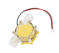 Fafeicy Generatore Idroelettrico Micro F50, Design Leggero, Turbina per Acqua a Basso Rumore, Uscita 220MA per Applicazioni di Flusso d'Acqua Esterno (F50 80V Giallo trasparente)