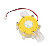 Fafeicy Generatore Idroelettrico Micro F50, Design Leggero, Turbina per Acqua a Basso Rumore, Uscita 220MA per Applicazioni di Flusso d'Acqua Esterno (F50 12V Giallo trasparente)
