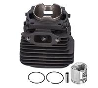 Fafeicy Gruppo Termico Cilindro Pistone Motore Superiore Ricambio per | Set completo per ricostruzione motore, diametro foro 50 mm, struttura in lega di alluminio ad alto contenuto di silicio,