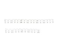 Fafeicy Guida Alle Note di Pianoforte, Strisce di Note Musicali in Silicone Riutilizzabili per Tastiera a 61 Tasti, Etichette Rimovibili, Perfette per Studenti di Pianoforte Principianti