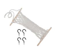 Fafeicy Hammock di Frutta Sospesa con Ganci per la Rete di Stoccaggio Intrecciata Sotto Armadio Arcata della Frutta per Cucina (50 cm)