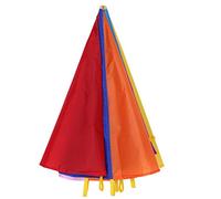 Fafeicy I Bambini Giocano a Paracadute Ombrello Giocattolo, 2m di Diametro 8 Gestisce Il Tessuto Oxford Multicolore, per Giochi di Lavoro All'aperto con 6-8 Bambini