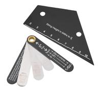 Fafeicy Il Kit di Indicatori di Configurazione per Chitarra Include Il Righello per L'altezza delle Corde dello Strumento Truss Rod e Il Plettro per Bassi Elettrici Acustici